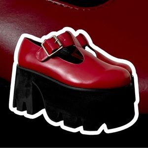 BRAND NEW - Charla Tedrick Crazy Red Platform